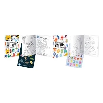 Set školních potřeb Kolorowanka A4 16 z naklejkami Cyferki, Zwierzaki, Interdruk