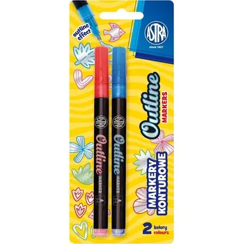 Markery konturowe Pen 2szt., Astra