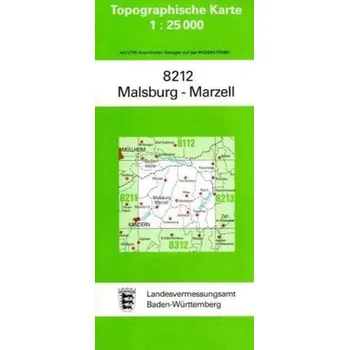 Topographische Karte Baden-Württemberg Malsburg-Marzell