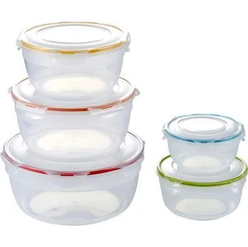 Dóza na potraviny SADA DÓZ NA POTRAVINY LOCK 5KS KULATÁ