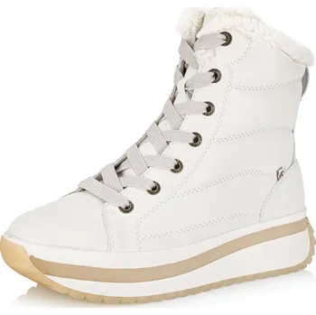 Dámské kozačky Dámská Dámská kotníková obuv RIEKER REVOLUTION W0963-80 bílá W4 W0963-80 WHITE H/W4 37