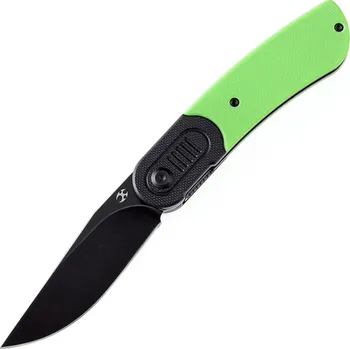 kapesní nůž Kansept Reverie Black Stonewashed 154CM Černá a Zelená G10 T2025B2