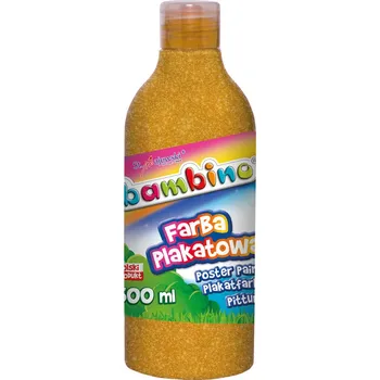 Set školních potřeb Farba plakatowa w butelce 500ml. - złota Bambino, St.Majewski