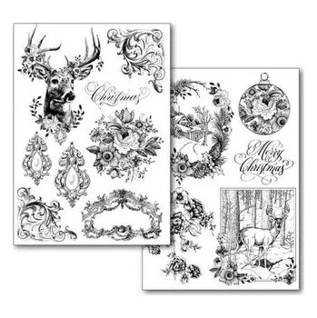 Set školních potřeb Transfer czarny A4 2szt sweet christmas, Stamperia