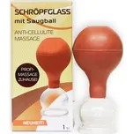 Baňka masážní skleněná s pryžovou hruškou 4cm