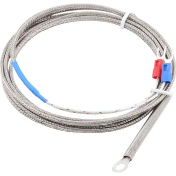 Termočlánek Teplotní sonda K, 0-800°C, očko 6mm 3 m