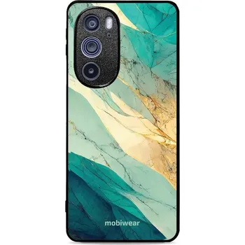 Pouzdro na mobilní telefon Lesklý kryt Mobiwear Glossy - Motorola Edge 30 Pro - G024G - Zlatavý a zelenkavý mramor (Prémiové lesklé pouzdro, obal, kryt Mobiwear Glossy na mobil Motorola Edge 30 Pro - G024G - Zlatavý a zelenkavý mramor, materiál Plast + TPU silikon - krytí po všech)