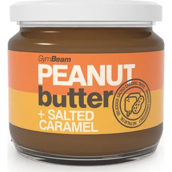 GymBeam Peanut butter with salted caramel 340 g slaný karamel