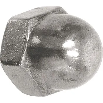 Matice SCH Matice klobouková vysoká, klíč dle ISO, DIN1587, ocel pozink Varianta: Matice klobouková vysoká, klíč dle ISO, DIN1587 M10, ocel pozink