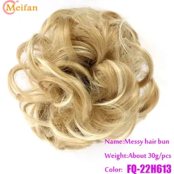 Gumička s vlasovým příčeskem ve tvaru drdolu - odstíny hnědé Barva: 22H613