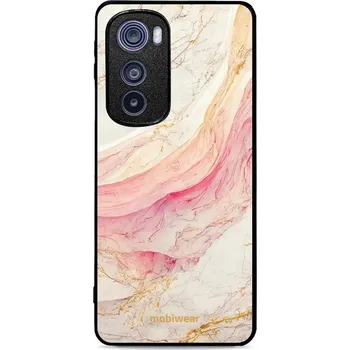 Pouzdro na mobilní telefon Lesklý kryt Mobiwear Glossy - Motorola Edge 30 5G - G027G - Růžový a zlatavý mramor (Prémiové lesklé pouzdro, obal, kryt Mobiwear Glossy na mobil Motorola Edge 30 5G - G027G - Růžový a zlatavý mramor, materiál Plast + TPU silikon - krytí po všech stranách