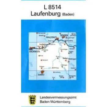 Topographische Karte Baden-Württemberg, Zivilmilitärische Ausgabe - Laufenburg (Baden)
