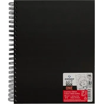 Szkicownik notes na spirali 21,6 x 27,9 cm 80 k. 100g Artbook One, Canson