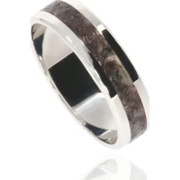 Prsten Zlatnictví Helios Snubní prsten Onyx+Vltavín L-359