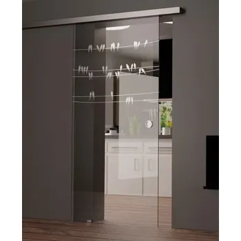 Interiérové dveře Melina Lilly skleněné posuvné dveře 1025 mm softclose