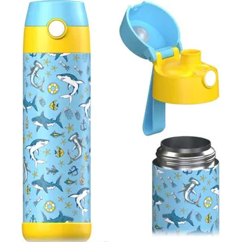 Termoska Dětská nerezová termoláhev na pití JARLSON MALI Žraloci 500 ml