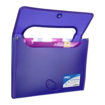 Set školních potřeb Teczka A4 z 6 przekładkami V-file fioletowa STRIGO