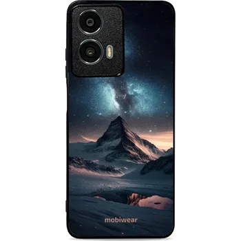 Pouzdro na mobilní telefon Lesklý kryt Mobiwear Glossy - Motorola Moto G24 Power - G006G Hora s hvězdnou oblohou (Prémiové lesklé pouzdro, obal, kryt Mobiwear Glossy na mobil Motorola Moto G24 Power - G006G Hora s hvězdnou oblohou, materiál Plast + TPU silikon - krytí po všech)