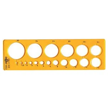 Set školních potřeb Szablon kreślarski kół 1-30 mm, Arda