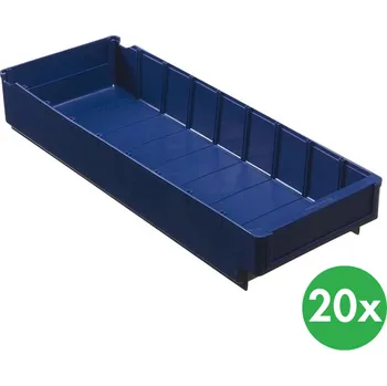 Úložný box Schoeller Allibert Plastová regálová přepravka MAX- 188 x 500 x 80 mm, 20 ks