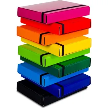 Teczka z gumką A4 BOX Caribic różowa VauPe