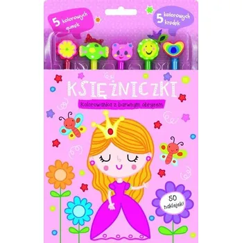 První čtění Księżniczki. Kolorowanka z barwnym obrysem - praca zbiorowa