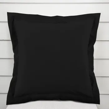 Povlak na dekorativní polštářek Dekorační povlak na polštář s lemem Rongo RG-014 Černý 40 x 60 cm