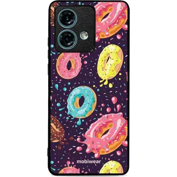 Pouzdro na mobilní telefon Lesklý kryt Mobiwear Glossy - Motorola Edge 40 Neo - G046G - Donutky (Prémiové lesklé pouzdro, obal, kryt Mobiwear Glossy na mobil Motorola Edge 40 Neo - G046G - Donutky, materiál Plast + TPU silikon - krytí po všech stranách, neošoupatelný potisk, tenké)