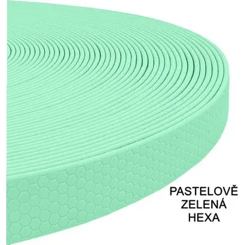 Vodítko pro psa RAK-Brno Stopovačka Hexa - pastelově zelená Délka: 6 m, Ucho: Ne, Šířka: 16 mm