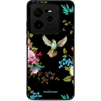 Pouzdro na mobilní telefon Lesklý kryt Mobiwear Glossy - Realme GT 7 Pro - G041G - Ptáček a květy (Prémiové lesklé pouzdro, obal, kryt Mobiwear Glossy na mobil Realme GT 7 Pro - G041G - Ptáček a květy, materiál Plast + TPU silikon - krytí po všech stranách, neošoupatelný potisk,)