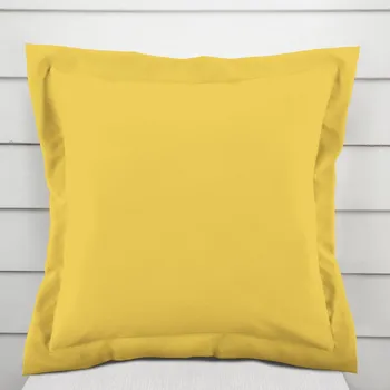 Povlak na polštářek Dekorační povlak na polštář s lemem Rongo RG-090 Světle žlutý 50 x 60 cm