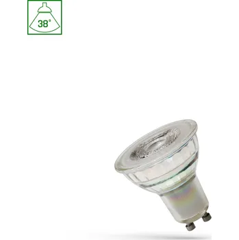 Žárovka LED žárovka GU10 5.5W 475 lm, 3000K, čočka 38°, sklo, stmívatelná