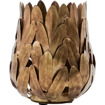 Svícen House Doctor Kovový svícen Luka Antique Gold