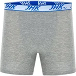 Jhk Pánské dlouhé boxerky - 3 páry JHK901 Grey Melange S