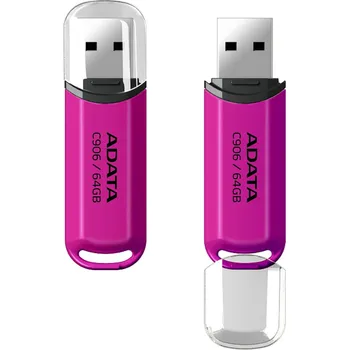 USB flash disk ADATA C906/64GB/USB 2.0/USB-A/Růžová AC906-64G-RPP