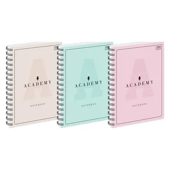 Set školních potřeb Kołonotes A4 100 k. kratka 90g Academy pastel, Interdruk