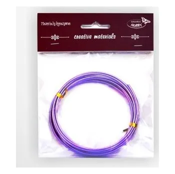 Set školních potřeb Drut aluminiowy galwanizowany 2 mm dł. 3 mb. kolor fiołkowy, Galeria Hobby