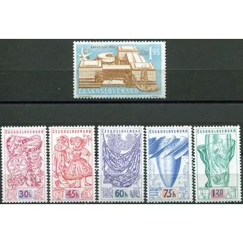 Poštovní známka Českosloveská pošta (1958) č. 985 - 990 ** - Československo - Světová výstava EXPO 1958