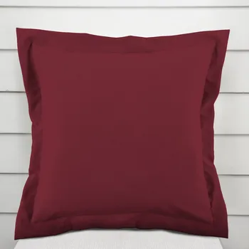 Povlak na polštářek Dekorační povlak na polštář s lemem Rongo RG-044 Tmavě bordó 50 x 50 cm