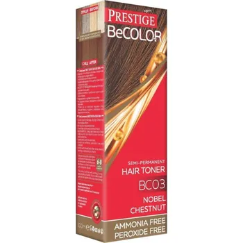 Barva na vlasy Prestige Be Color semi-permanentní barva BC03 kaštan 100 ml