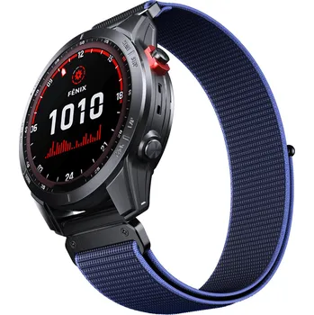 Řemínek na hodinky Nylonový Garmin QuickFit řemínek 22mm - Navy Blue IR-AWGW-0313