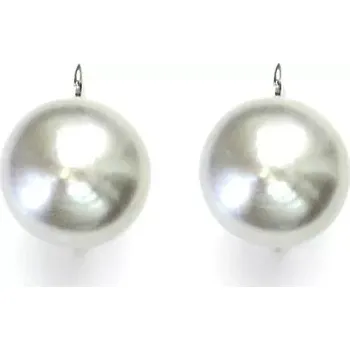 Šperk Stříbrné náušnice přírodní perla šedá - NK1299 (Stříbrné náušnice s přírodní perlou 12 mm)