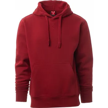 Pánská mikina Payperwear Pánská mikina Toronto s klokaní kapsou Barva: Červená vínová, Velikost: 3XL
