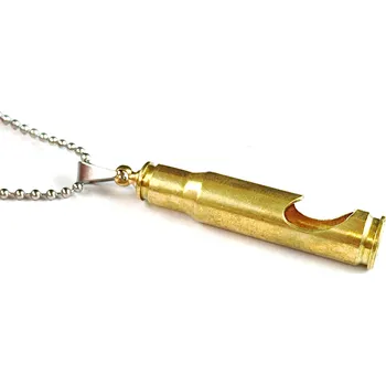 Přívěsek Náhrdelník s otvírákem na lahve a nerezovým řemínkem - zlatý