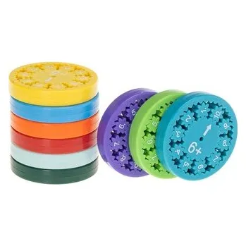 Bystrá hlava Spinner Matematyczny nauka dodawania i odejmowania dla dzieci +/- 9 szt w zestawie, Rozette