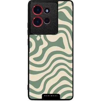 Pouzdro na mobilní telefon Lesklý kryt Mobiwear Glossy - Motorola Edge 50 - GA57G Zelené a béžové zkrouceniny (Prémiové lesklé pouzdro, obal, kryt Mobiwear Glossy na mobil Motorola Edge 50 - GA57G Zelené a béžové zkrouceniny, materiál Plast + TPU silikon - krytí po všech stranách,)