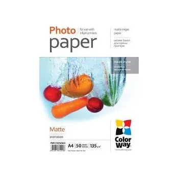 Fotopapír Fotopapír Matte A4 50 ks 130g COLORWAY