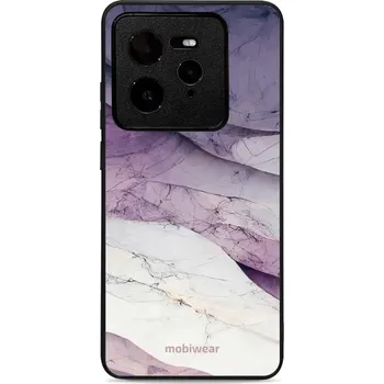 Pouzdro na mobilní telefon Lesklý kryt Mobiwear Glossy - Realme GT 7 Pro - G028G - Bílý a fialový mramor (Prémiové lesklé pouzdro, obal, kryt Mobiwear Glossy na mobil Realme GT 7 Pro - G028G - Bílý a fialový mramor, materiál Plast + TPU silikon - krytí po všech stranách,)