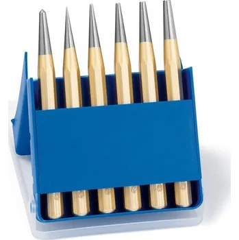 Sekáč Sada 5ks průbojníků s důlčíkem v plastovém pouzdře DIN6458 , Rennsteig 4241400