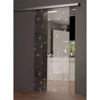 Interiérové dveře Melina Ava skleněné posuvné dveře 810 x 2055 mm softclose